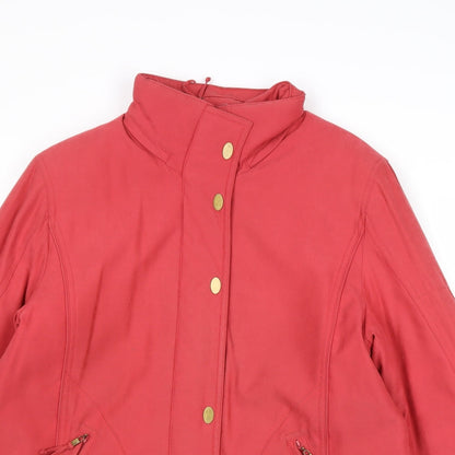 Isabell Womens Pink Jacket Size 10 Zip