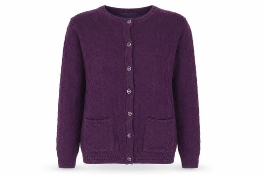 Womens UK Size S Autonomy Purple Cardigan Jumper