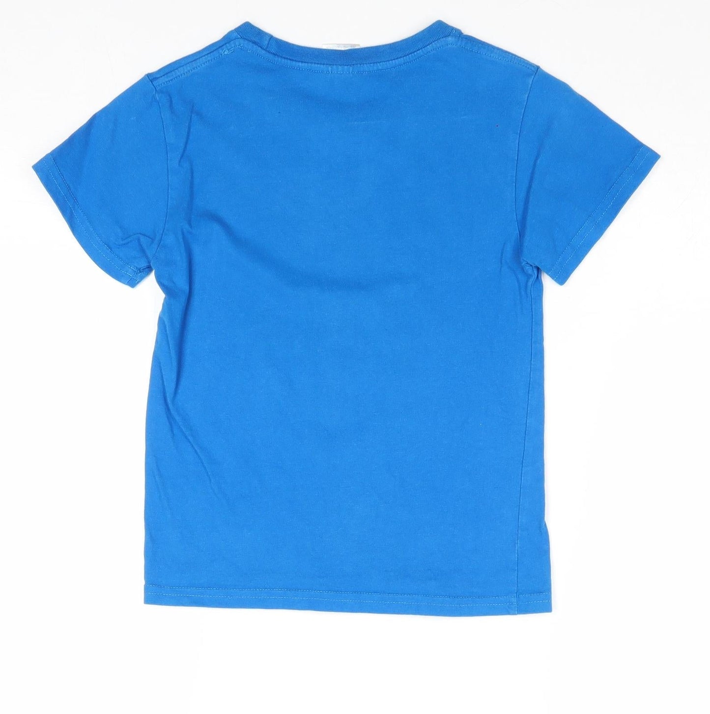 Joey Roo Boys Blue Cotton Pullover T-Shirt Size 8 Years Round Neck Pullover - Koala