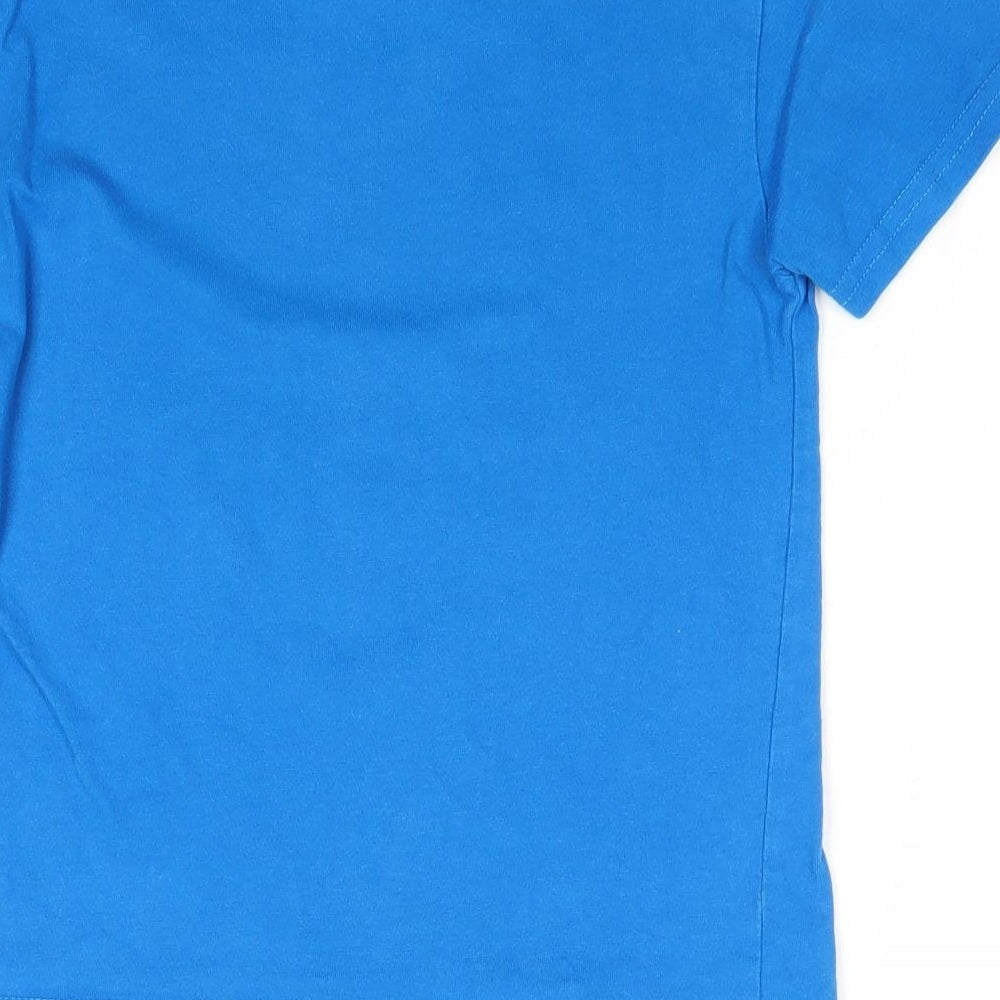 Joey Roo Boys Blue Cotton Pullover T-Shirt Size 8 Years Round Neck Pullover - Koala
