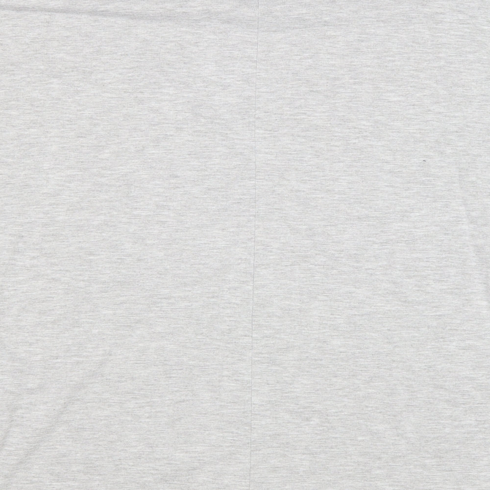 Womens UK Size 10 New Look Grey Basic T-Shirt