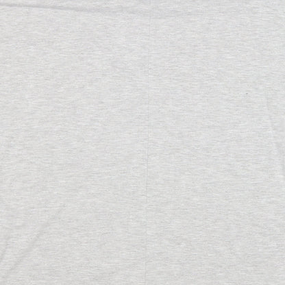 Womens UK Size 10 New Look Grey Basic T-Shirt