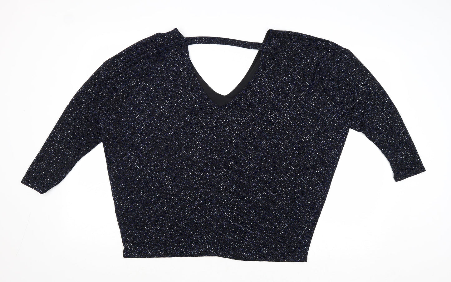 Womens UK Size 16 Dorothy Perkins Blue Basic Blouse