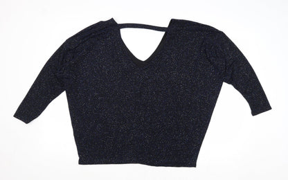 Womens UK Size 16 Dorothy Perkins Blue Basic Blouse