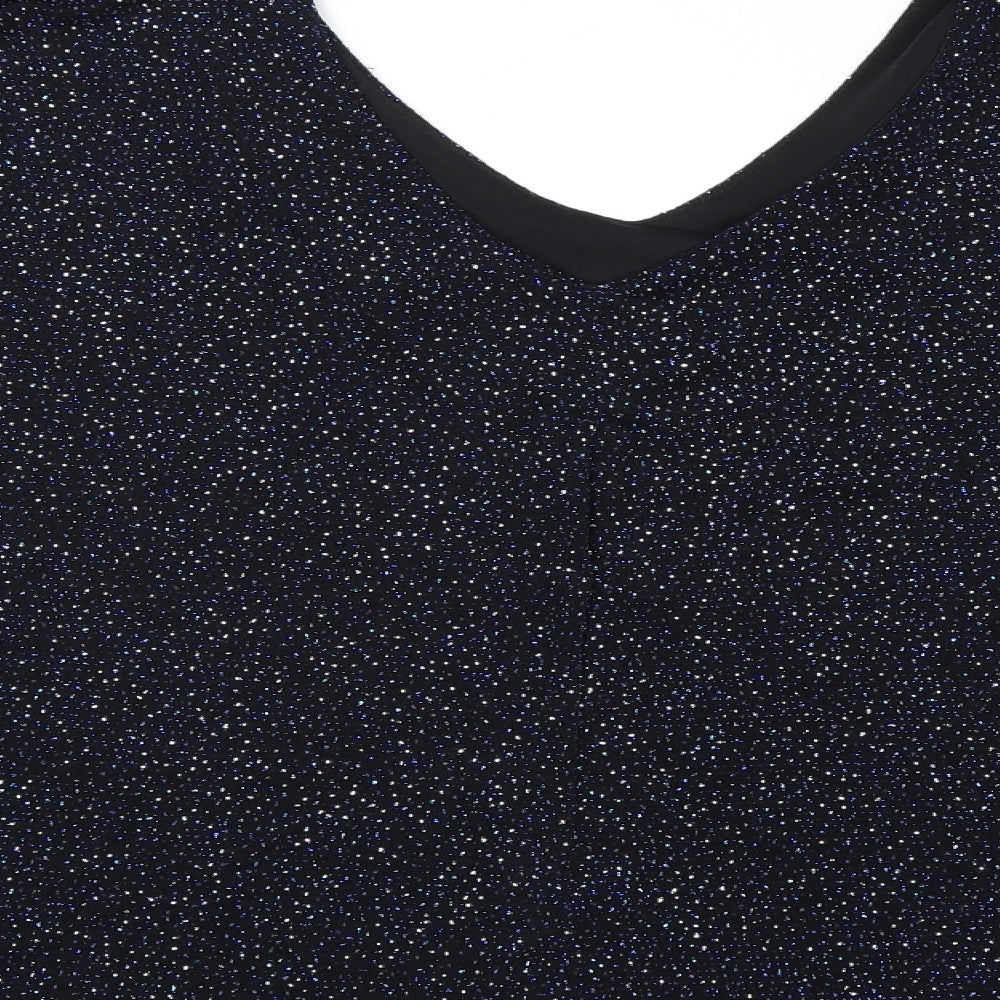 Womens UK Size 16 Dorothy Perkins Blue Basic Blouse