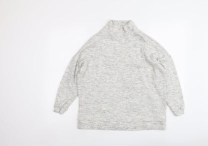 Womens UK Size S New Look Grey Pullover Jumper