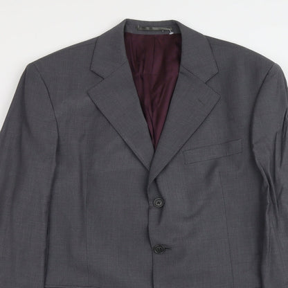 Asutin Reed Mens Grey Wool Jacket Suit Jacket Size M Regular