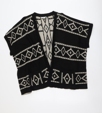 Womens UK Size S New Look Black Cardigan Jumper