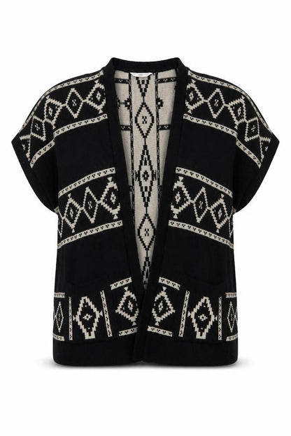 Womens UK Size S New Look Black Cardigan Jumper