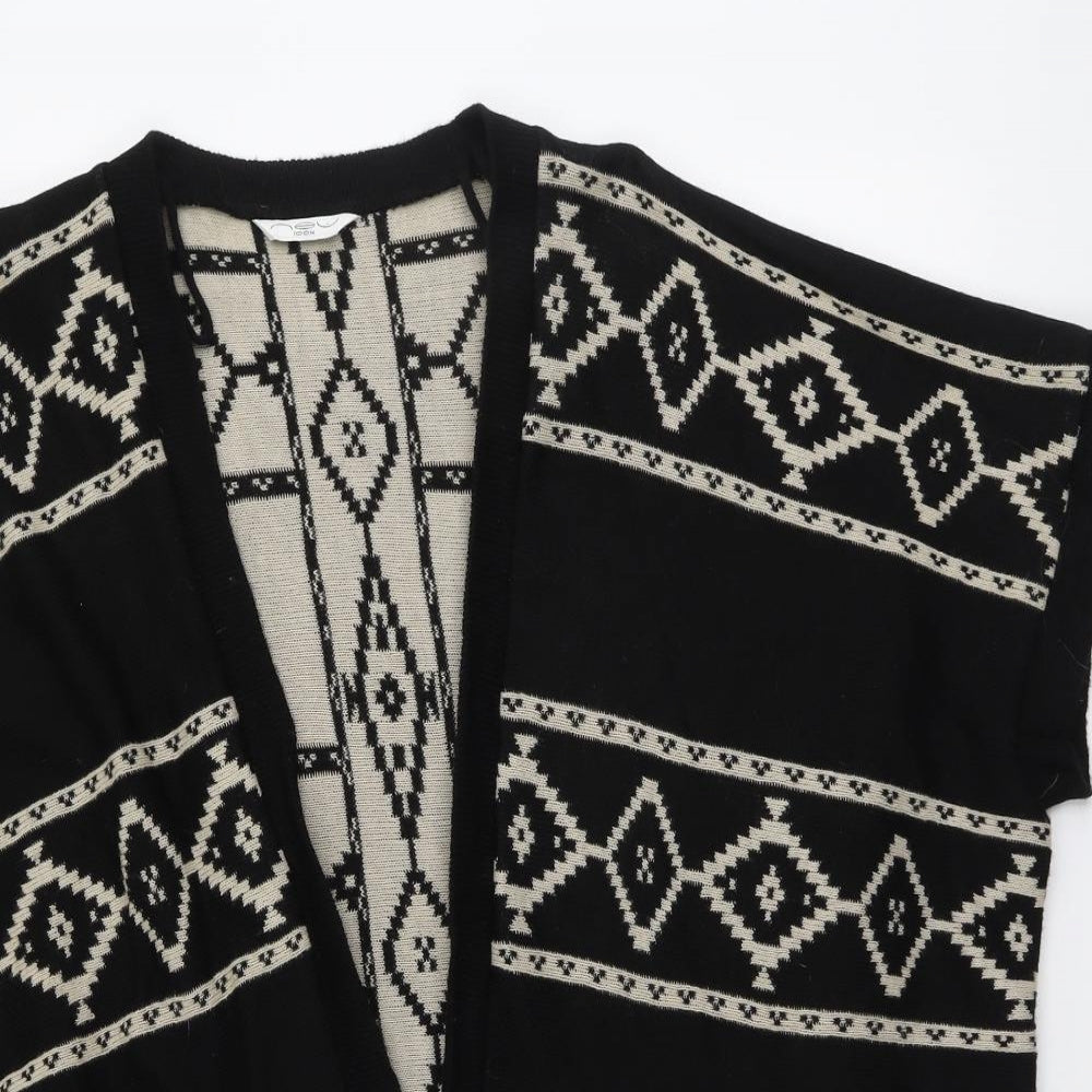 Womens UK Size S New Look Black Cardigan Jumper