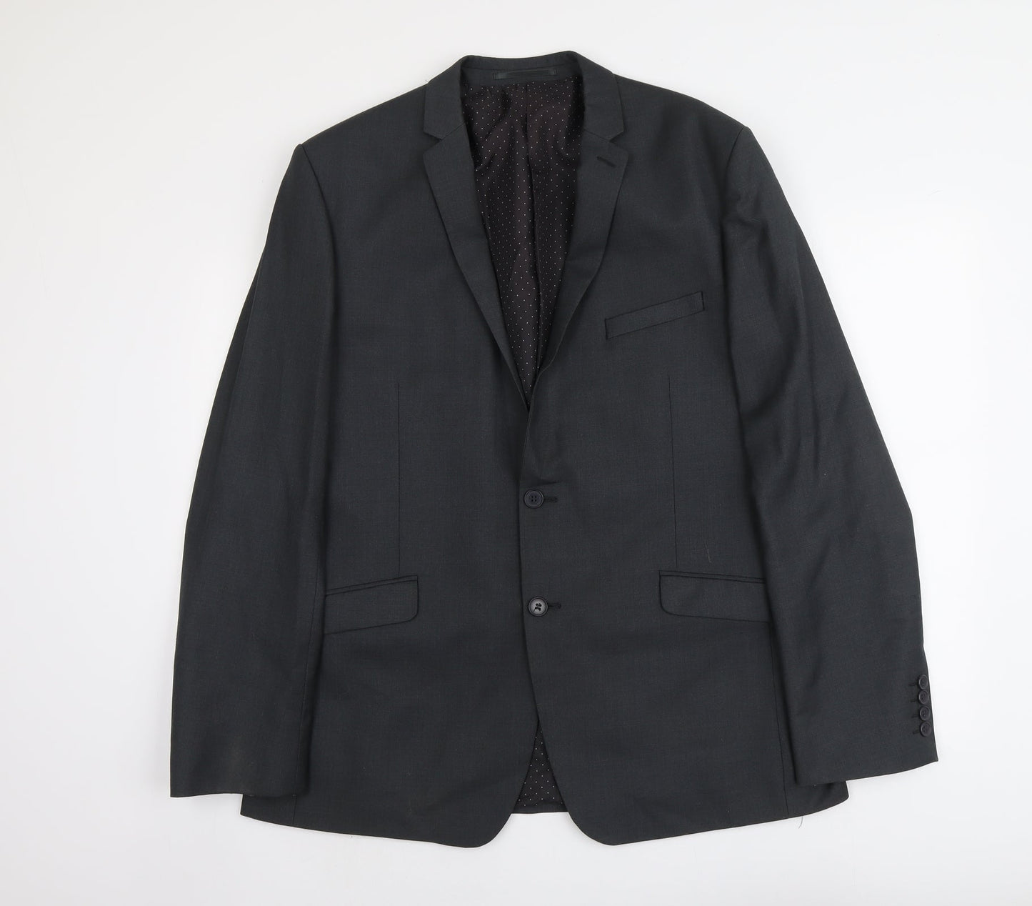 Mens UK Size L Limehaus Regular Grey Suit Jacket