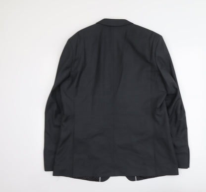 Mens UK Size L Limehaus Regular Grey Suit Jacket