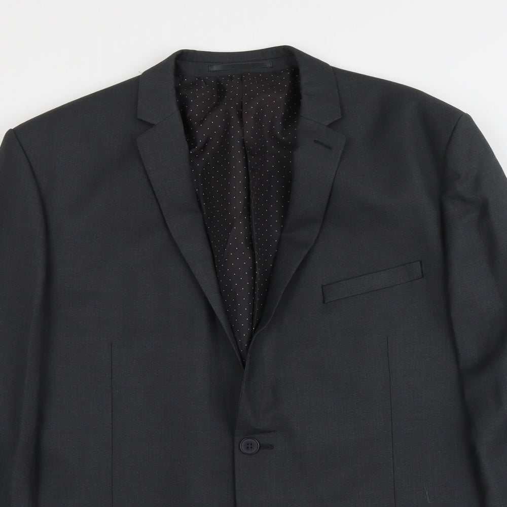 Mens UK Size L Limehaus Regular Grey Suit Jacket