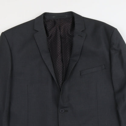 Mens UK Size L Limehaus Regular Grey Suit Jacket