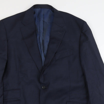 Mens UK Size L Marks and Spencer Regular Blue Suit Jacket
