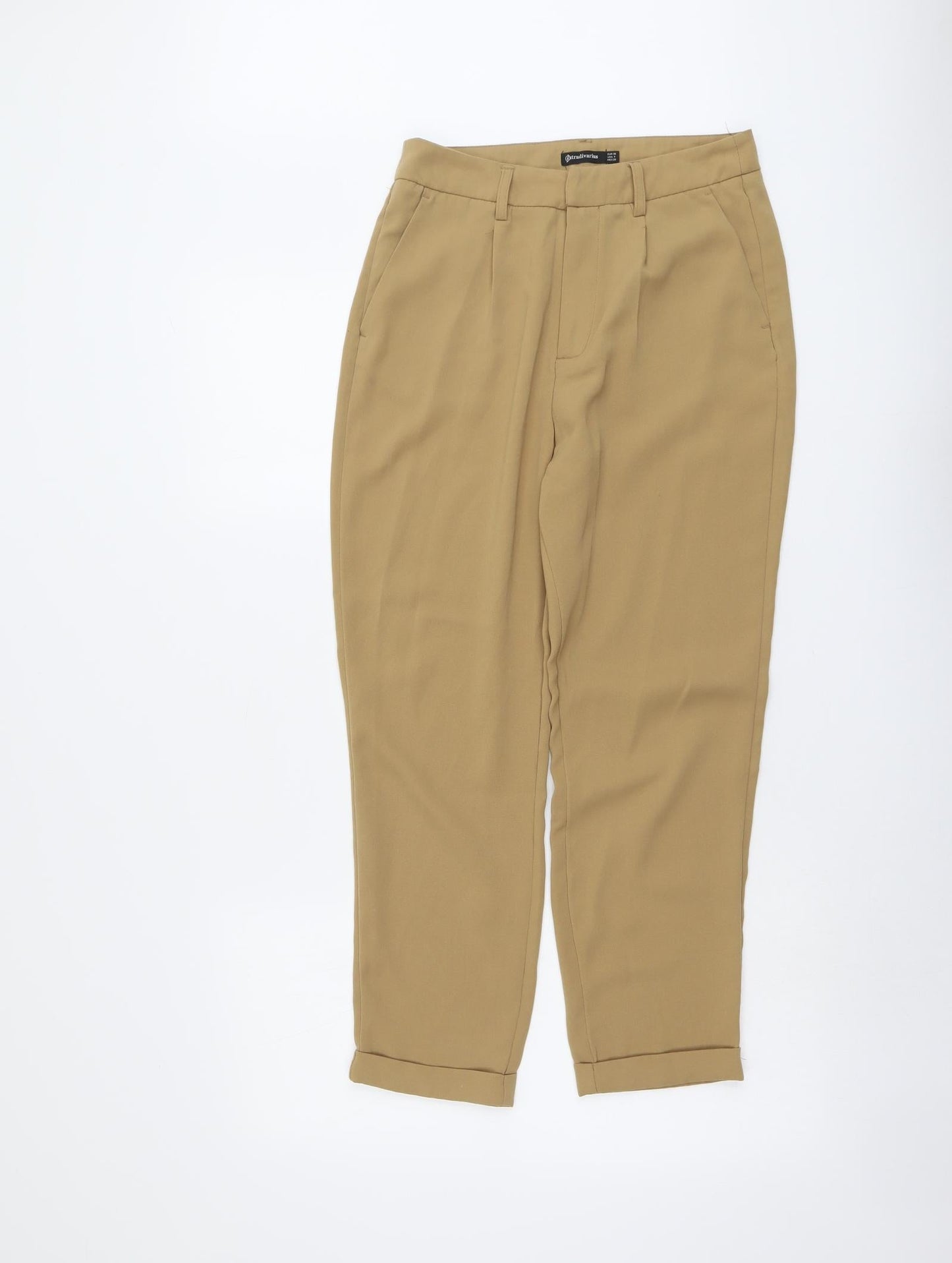 Womens UK Size 8 Stradivarius Regular Fit  Beige Trousers