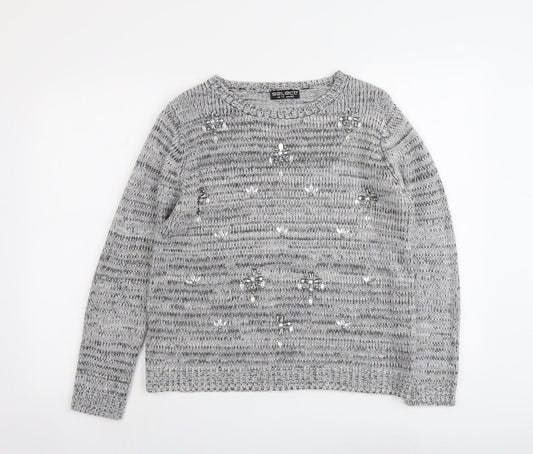 Womens UK Size 12 Select Grey Pullover Jumper
