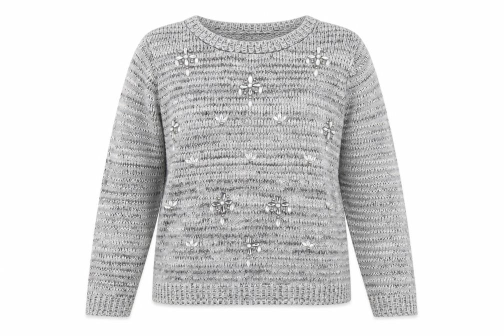 Womens UK Size 12 Select Grey Pullover Jumper