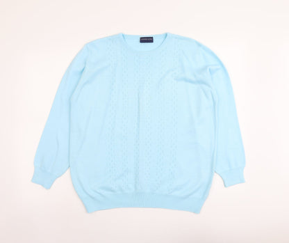 Womens UK Size 12 Fashion Extra Blue Pullover Jumper