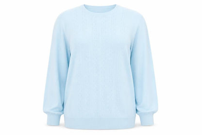 Womens UK Size 12 Fashion Extra Blue Pullover Jumper