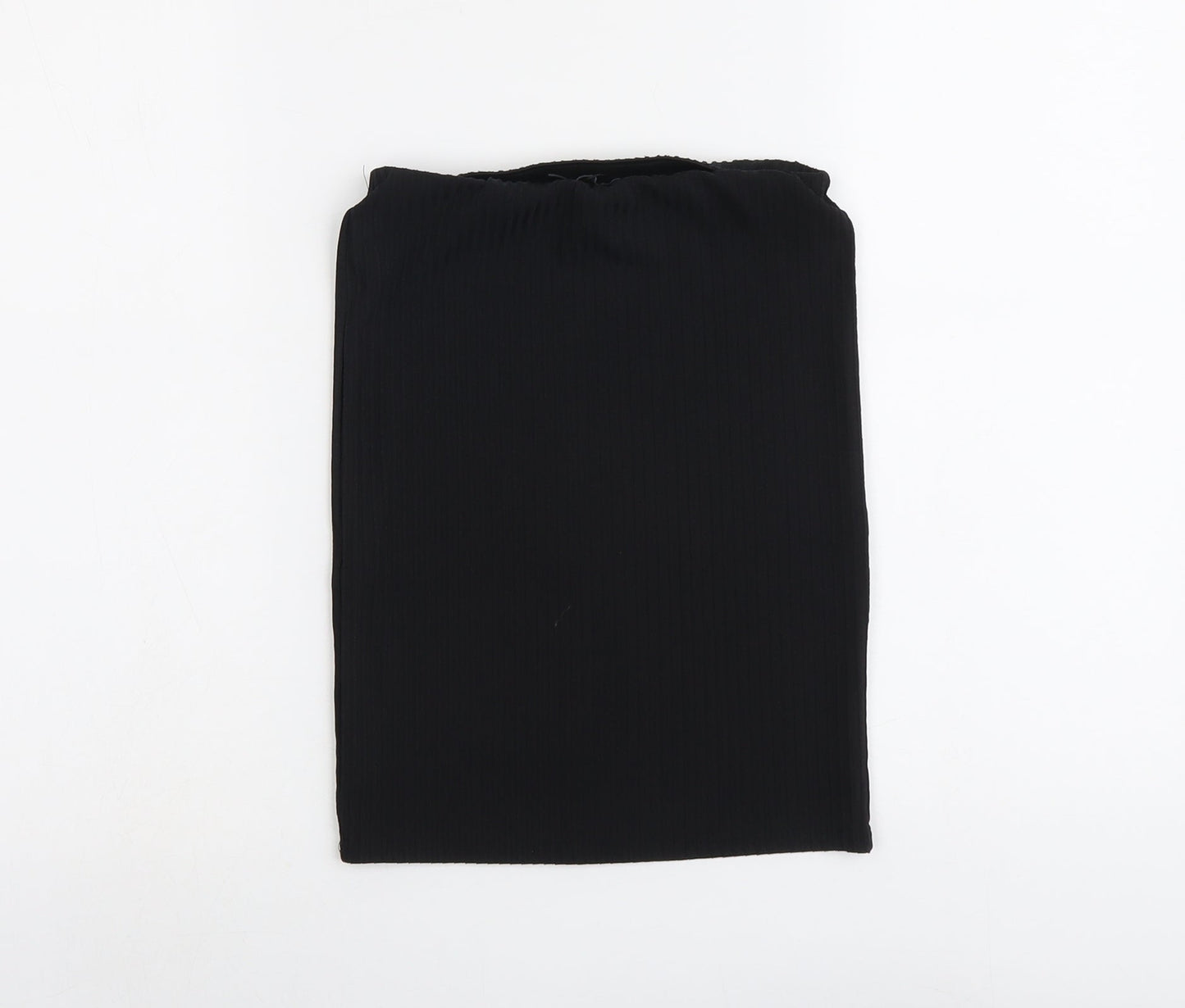 Boohoo Womens Black Polyester Bandage Skirt Size 8