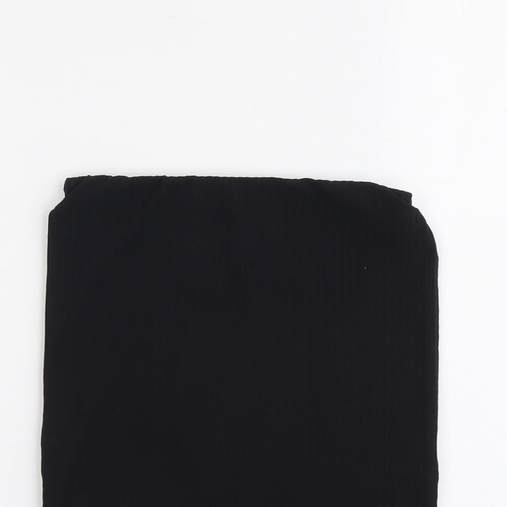 Boohoo Womens Black Polyester Bandage Skirt Size 8