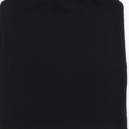 Boohoo Womens Black Polyester Bandage Skirt Size 8