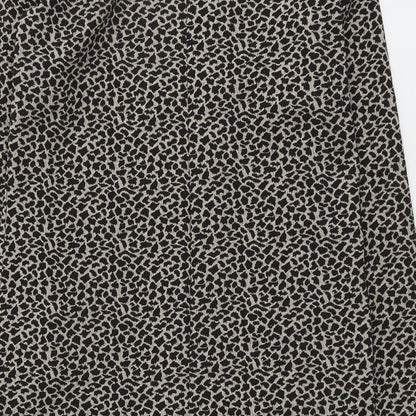 Principles Womens Beige Animal Print Polyester Jumper Dress Size 10 Round Neck Pullover - Leopard Pattern