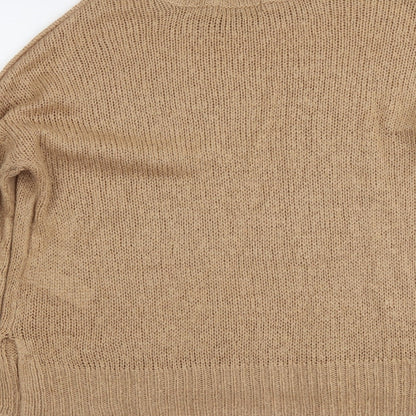 Womens UK Size M New Look Beige Pullover Jumper
