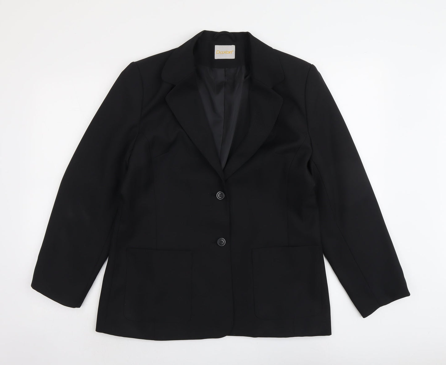 Daxton Womens Black Polyester Jacket Suit Jacket Size 14