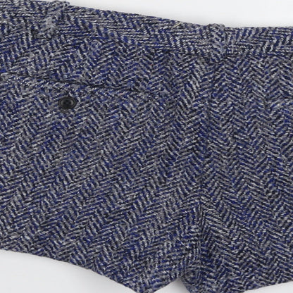 Gap Womens Blue Geometric Polyester Basic Shorts Size 6 L3 in Regular Button