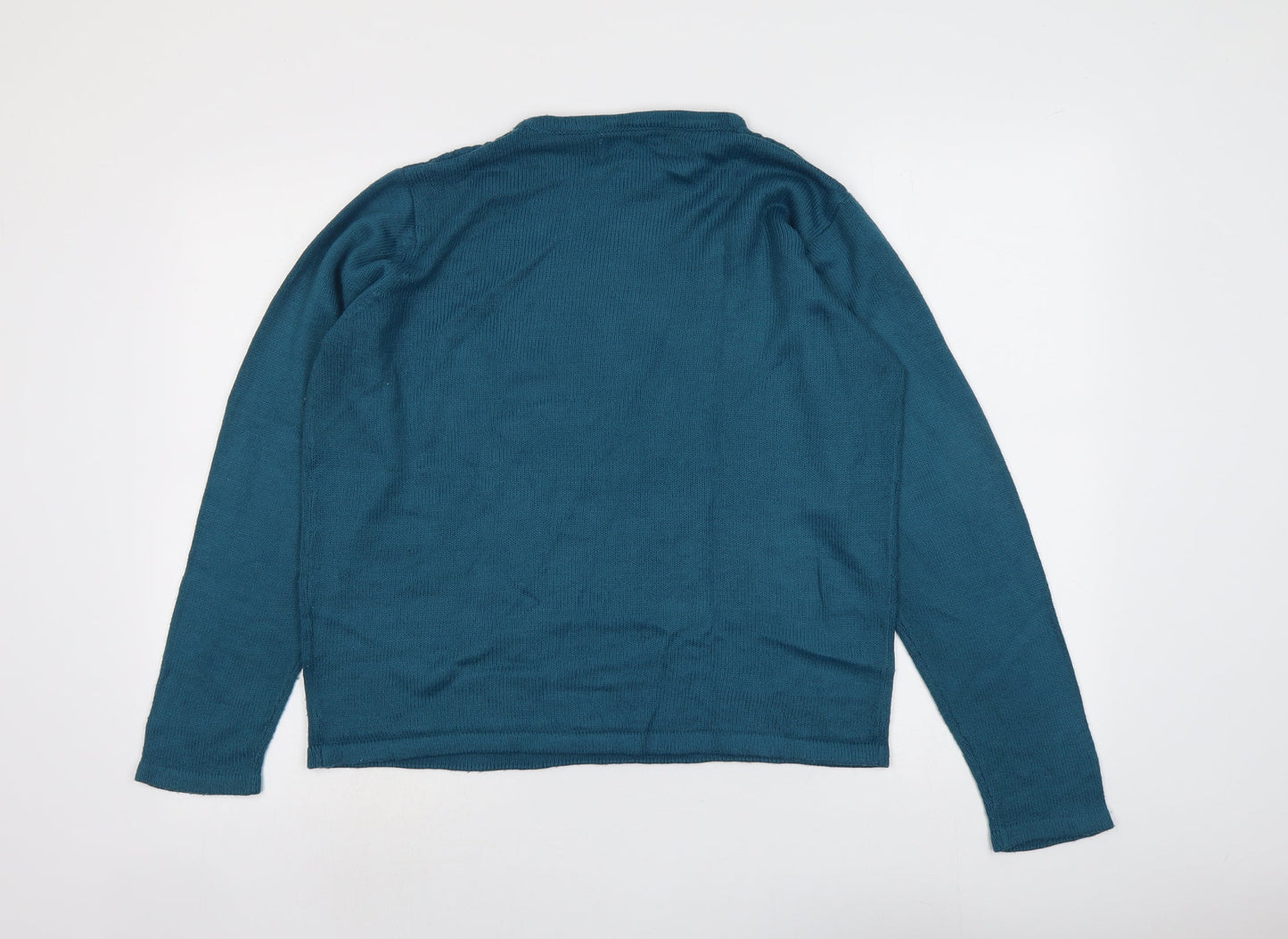 Womens UK Size 14 EWM Blue Pullover Jumper