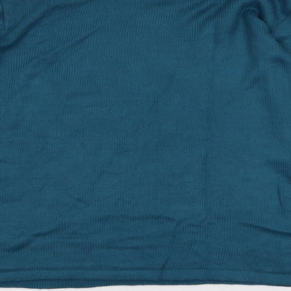Womens UK Size 14 EWM Blue Pullover Jumper