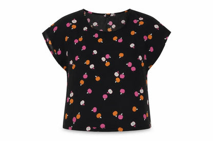 Womens UK Size 8 H&M Black Basic Blouse