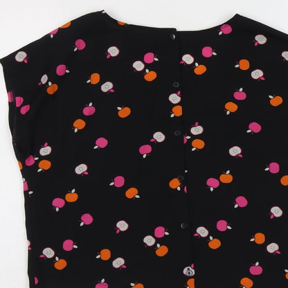 Womens UK Size 8 H&M Black Basic Blouse