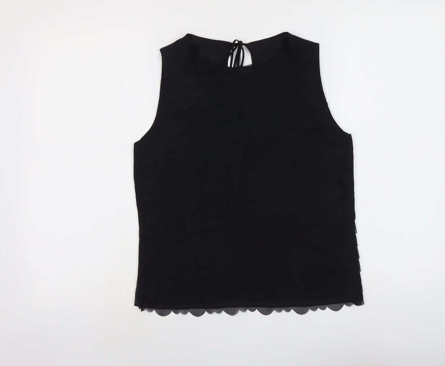 Womens UK Size S Max Studio Black Basic Tank