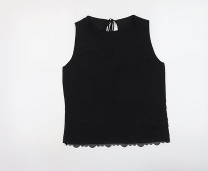 Womens UK Size S Max Studio Black Basic Tank