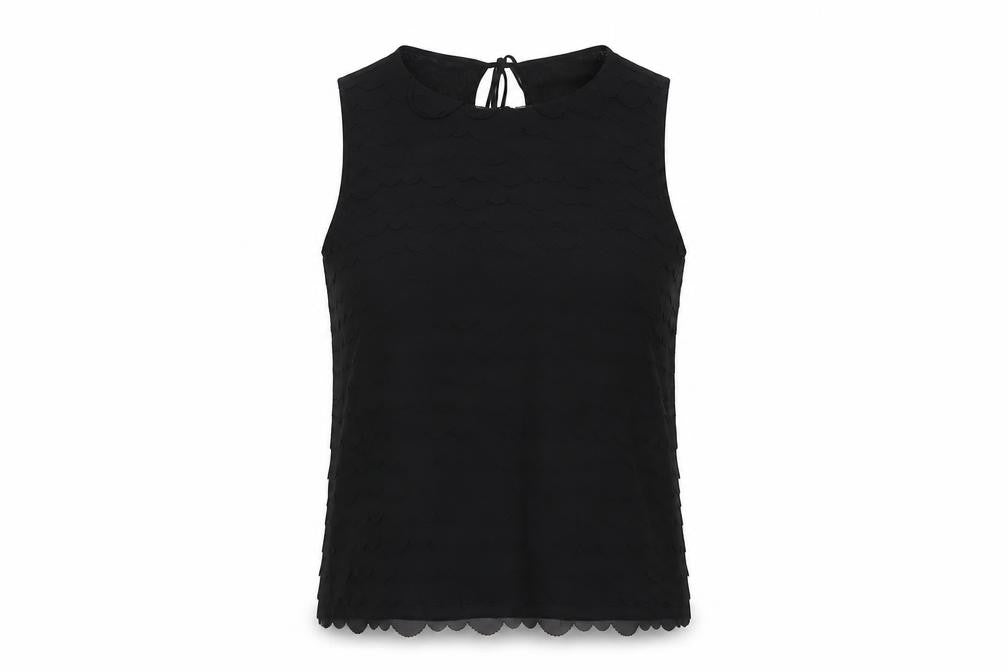 Womens UK Size S Max Studio Black Basic Tank