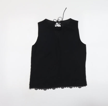 Womens UK Size S Max Studio Black Basic Tank