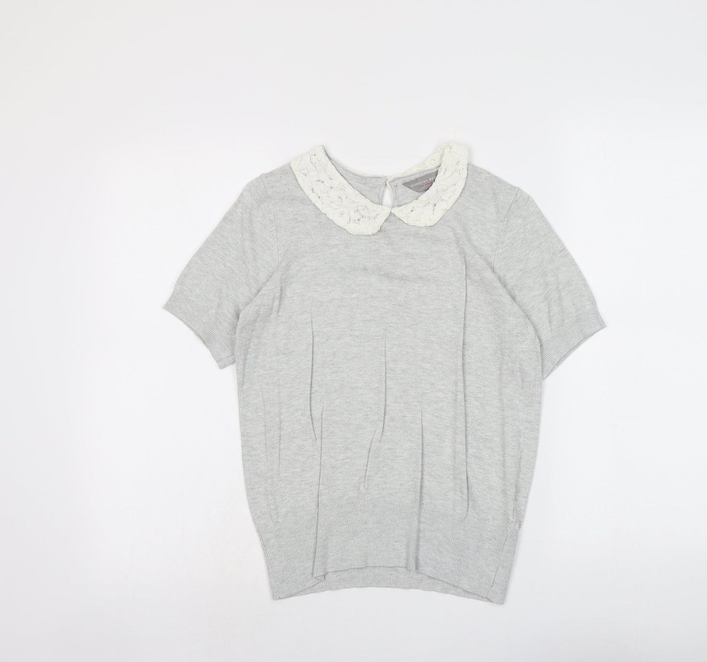 Womens UK Size 8 Dorothy Perkins Grey Pullover Jumper