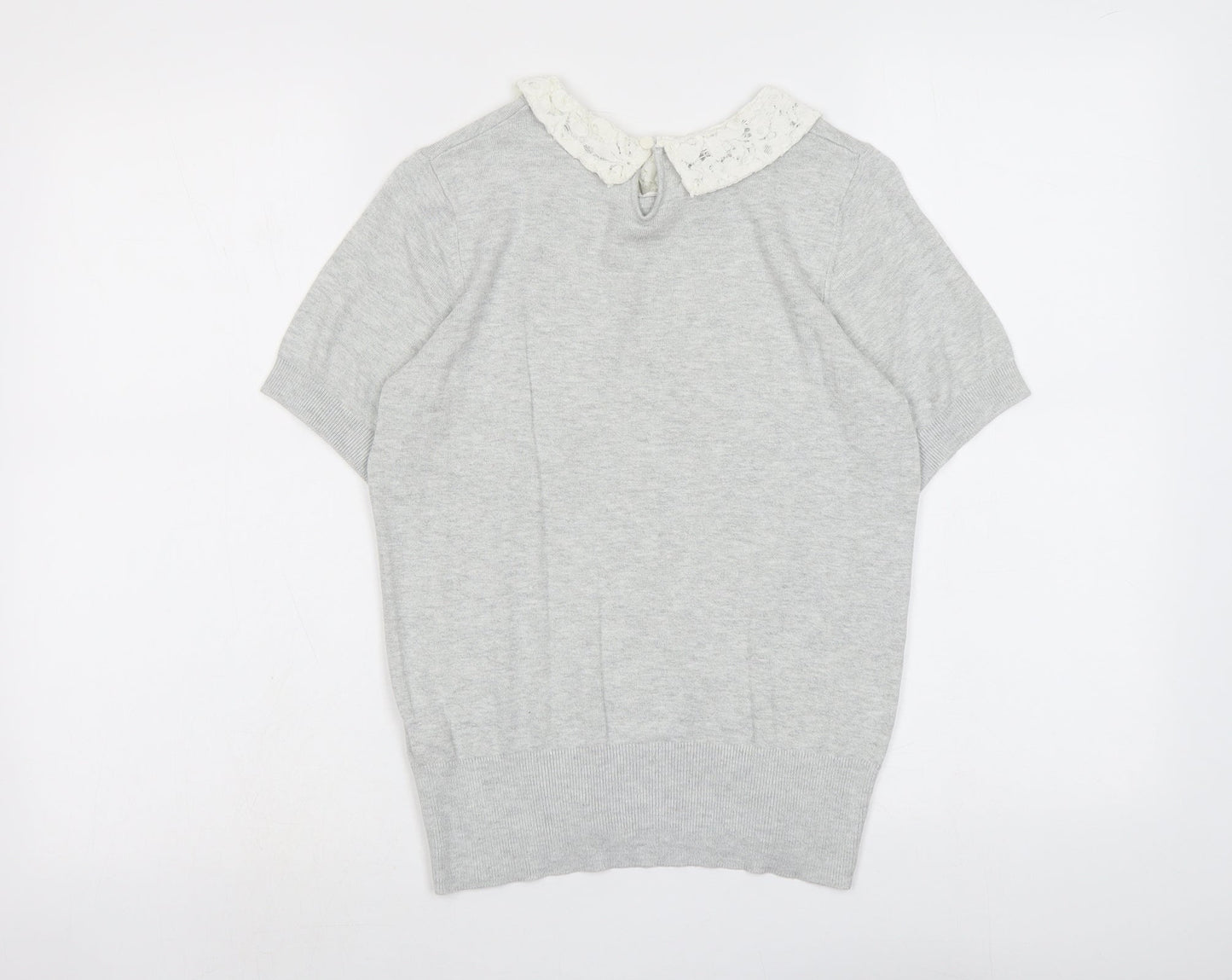 Womens UK Size 8 Dorothy Perkins Grey Pullover Jumper
