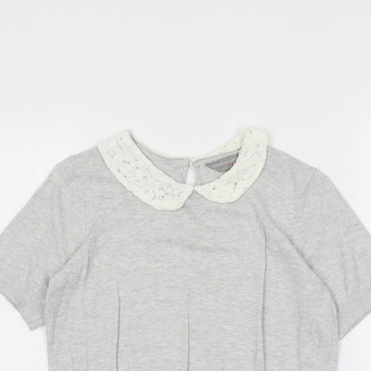 Womens UK Size 8 Dorothy Perkins Grey Pullover Jumper