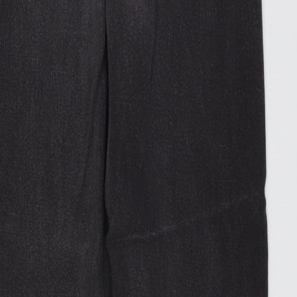 Boohoo Womens Grey Cotton Skinny Jeans Size 8 L25 in Regular Button