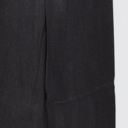 Boohoo Womens Grey Cotton Skinny Jeans Size 8 L25 in Regular Button