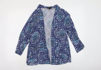 Womens UK Size 8 New Look Black Kimono Blouse