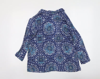Womens UK Size 8 New Look Black Kimono Blouse