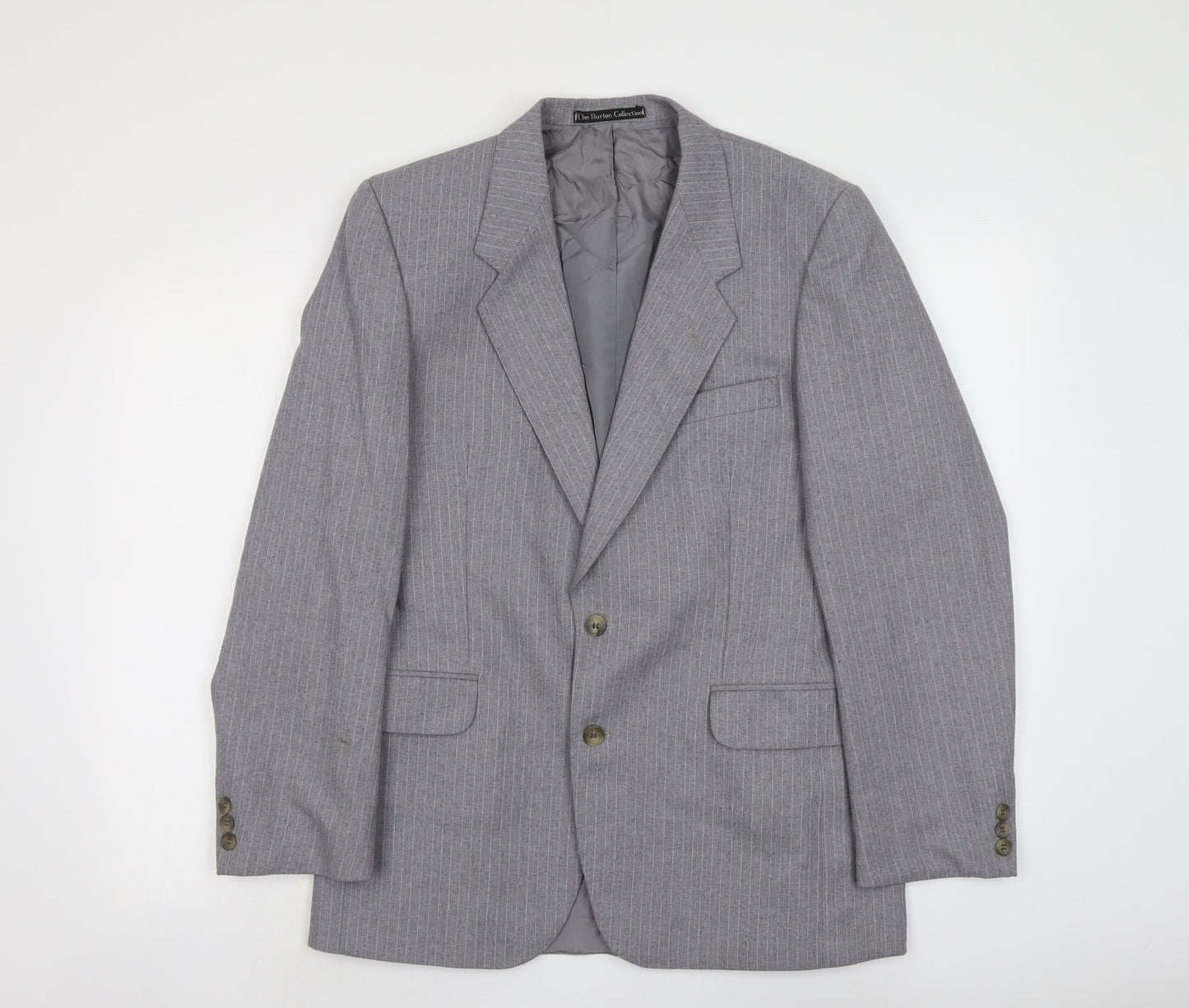 Mens UK Size M Burton Regular Grey Suit Jacket