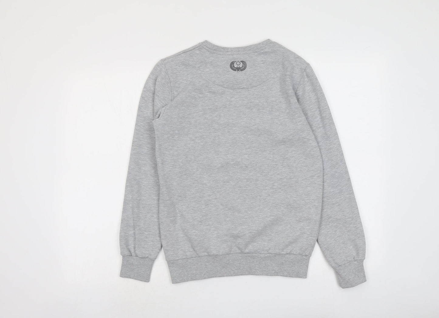 Junq Couture Womens Grey Cotton Pullover Sweatshirt Size S Pullover