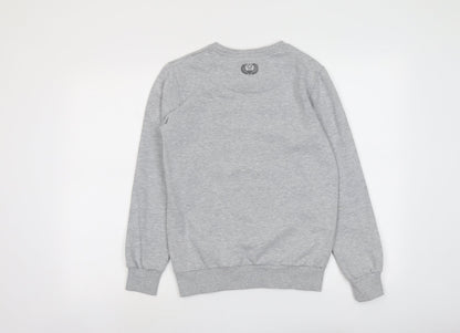 Junq Couture Womens Grey Cotton Pullover Sweatshirt Size S Pullover