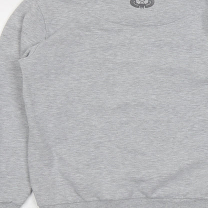 Junq Couture Womens Grey Cotton Pullover Sweatshirt Size S Pullover